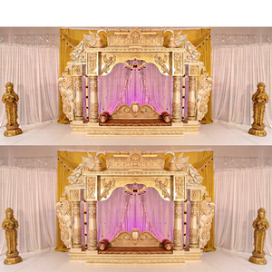 Mandapam de Lujo para Bodas Hindúes Marathi, Templo de Boda del Sur para Grandes Bodas Tamilas - Product Image 1