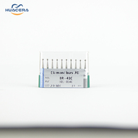 Fraises orthodontiques de haute qualité BR-41C consommables de fraises diamantées dentaires avec mèches de routeur à pointe en carbure de sécurité avancée par Huacera