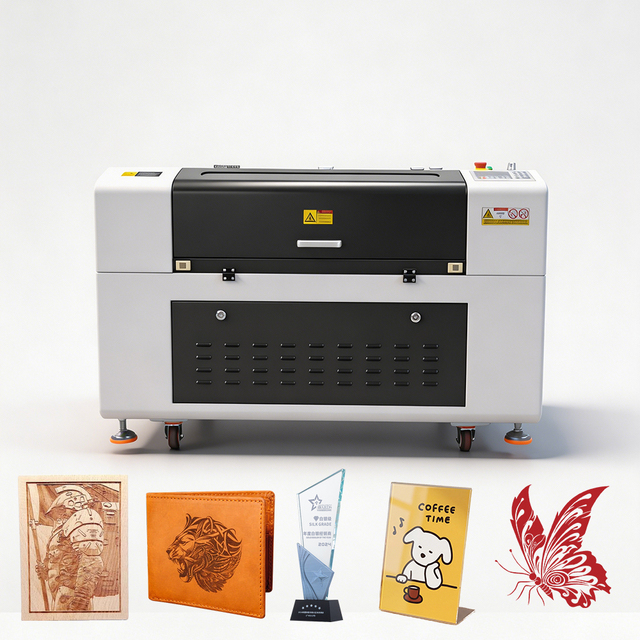 Highly Rated 9060 CO2 Laser Engraver Engraving Supports BMP DXP Ruida Control for Wood Rubber Stone Acrylic Engraving