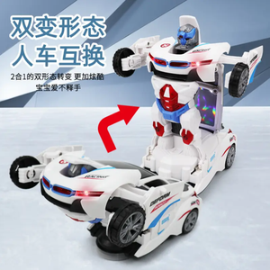 Jouet de voiture de <span class=keywords><strong>robot</strong></span> de déformation 2 en 1 pour enfants avec des lumières sonores Jouet de <span class=keywords><strong>robot</strong></span> de transformation de voiture universel Jouets de <span class=keywords><strong>robot</strong></span> de déformation électrique - Product Image 4