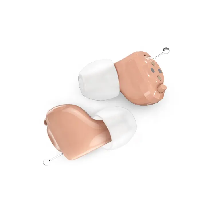 JINGHAO في الأذن نوع الهواء التوصيل غير مرئية مصغرة مساعدات للسمع الصمم الرقمية السمع