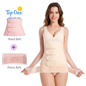 Top OneWholesales Adjustable Postpartum Recovery Belt 2 in 1 Gauze Waist Slimming Belly Wrap Postpartum Trimmer - Product Image 4