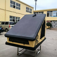 Abri pop-up rigide en aluminium avec tapis anti-condensation et tente de toit de voiture en toile bloquée par les UV
