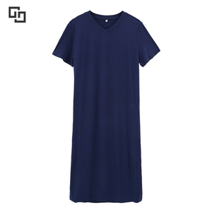 OEM <strong>Night</strong> Dresses <strong>for</strong> Woman ODM <strong>Night</strong> <strong>Shirt</strong> Custom Knit Nightgown Bamboo Viscose <strong>Night</strong> Dress <strong>for</strong> <strong>Men</strong> - Product Image 1