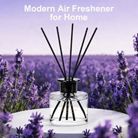 Diffuseur de parfum d'ambiance pour la maison, ensemble de 180 ml avec huile parfumée, fleur artificielle, bâtonnets d'eucalyptus, parfum réglable, décoration pour bureau et salle de bain