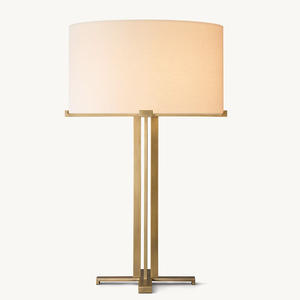 Comodino interno squisito illuminazione decorativa moderna studio per interni in ottone lampada da tavolo per soggiorno lampada da tavolo - Product Image 4