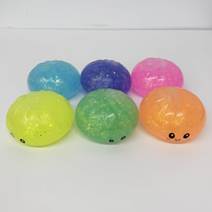 72 pièces, entrepôt USA, TPR, adorables boules anti-stress sensorielles souples en forme de boulettes, 6 couleurs assorties, 4 couleurs pailletées, jouet pour soulager l'anxiété - Product Image 3
