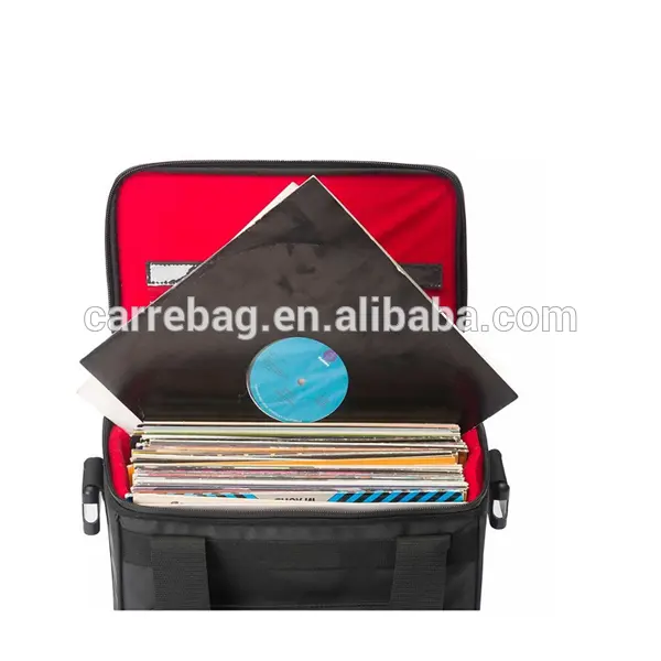 Custom Duurzaam DJ record tas met schouderband