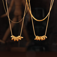 Collier chaîne serpent minimaliste avec pendentif design torsadé en acier inoxydable bijoux de mode décontractés