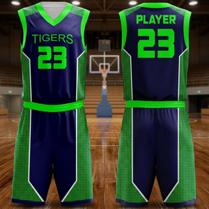 Ensemble de maillots de basket-ball respirants sublimés personnalisés pour uniforme en maille sans manches à col en V noir unisexe adulte Nom de l'équipe Numéro 00 - Product Image 3