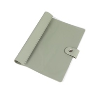 Cuaderno de Hojas Sueltas Transparente de PVC con Encuadernación de PU, Marca HUA'XUAN, Tamaños A5 y B5, Ideal para Regalo