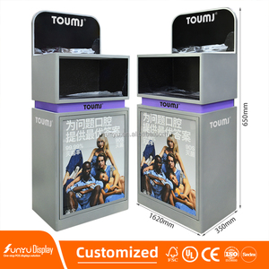 Sản xuất tùy chỉnh sàn kim loại bàn chải đánh răng điện hiển thị đứng cửa hàng bán lẻ Irrigator Miệng Rack hiển thị - Product Image 2