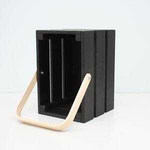 Panier porte-boissons en bois massif de haute qualité, réutilisable, avec poignée en bois courbé pour bar - Product Image 5
