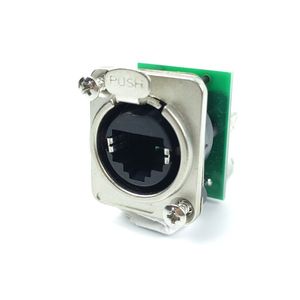 <b>RJ45</b> Network <b>Socket</b> Panel Mount 1 Port Connector Ethernet Data Linker - Product Image 4
