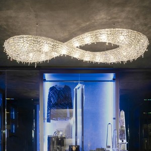Figure 8 Crystal Chandelier Oval Led <b>Light</b> <b>Remote</b> <b>Control</b> Multi Head Home Lighting - Product Image 4