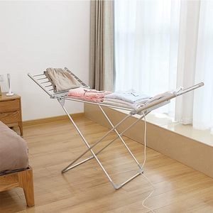 Séchoir Électrique Pliable d'Intérieur avec Contrôle de Température, Écran Tactile, Support de Serviettes sur Pied, Chauffage Domestique, Étanche - Product Image 6