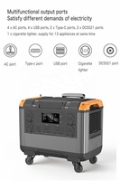 Station d'alimentation portable étanche pour camping et urgences, 3000W, compatible voiture, batterie LiFePO4, multi-usages - Offre Spéciale