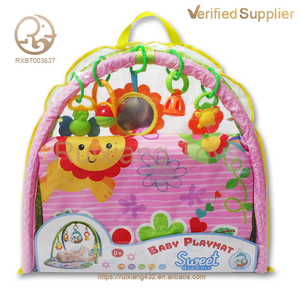 Venta caliente lindo niño y niña dibujos animados bebé actividad juego Mat suave colgante juguete con almohada para uso doméstico BEBÉ JUGAR <span class=keywords><strong>GIMNASIO</strong></span> - Product Image 6