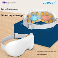 Masseur oculaire confort pour migraines masque vibrant soulager le Stress appareil de soins oculaires chaleur et froid Compression musique Bluetooth