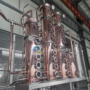 ZJ 600l cuivre distillateur de vodka distillerie d'alcool équipement machine de distillation de whisky de maïs <span class=keywords><strong>kit</strong></span> de fabrication de <span class=keywords><strong>rhum</strong></span> de gin - Product Image 4