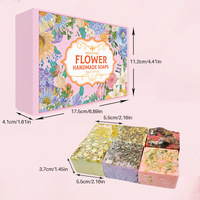 Ensemble de savons floraux faits à la main, 6 senteurs : rose, jasmin, lavande, sakura, camomille, osmanthus, huile essentielle, nettoyage en profondeur, cadeau OEM