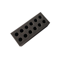 Insert de mousse éponge grise EVA de 10mm d'épaisseur à découpe personnalisée pour boîte de montre Panneau d'emballage en mousse de montre en expansion à surface lisse