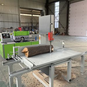 Scie à ruban à table inclinable NEWEEK en plastique PE/PVC pour la coupe du bois avec rouleau d'alimentation, machine à scier à ruban - Product Image 5