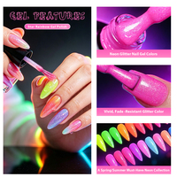 Vernis Gel Scintillant Deroi Star Rainbow Couleurs Vives Sans HEMA ni TPO Vernis Gel en Bouteille Couleur Personnalisée Logo Vente en Gros OEM Disponible