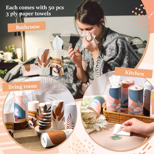 Cylindre à mouchoirs <span class=keywords><strong>en</strong></span> tube de <span class=keywords><strong>carton</strong></span> <span class=keywords><strong>portable</strong></span> personnalisé pour voiture, bureau, ménage, voyage Boîte à mouchoirs de <span class=keywords><strong>toilette</strong></span> de qualité supérieure - Product Image 6