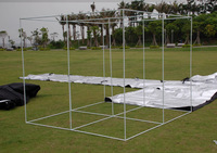 Serre de culture 8x8 (240x240x200cm) XXL pour plantes et champignons, grande serre hydroponique d'intérieur 2-en-1 en tissu Oxford 600D avec Mylar