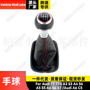 หัวเกียร์หุ้มหนัง Pareo 6 สปีด แบบ Redline สำหรับ Audi A6 C5 A4 A5 S3 S4 S5 S6 A7 R32 - Product Image 5