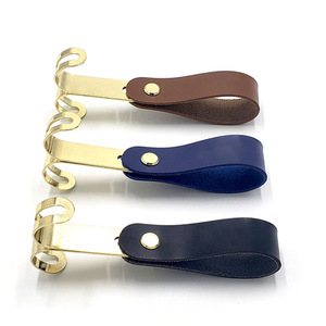 Crochet double créatif pour camping en plein air, en cuir PU, pour tente, corde à linge, crochet détachable et portable - Product Image 5