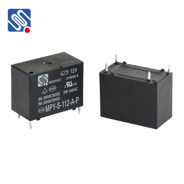 Meishuo MPY OEM 12v 4pin 20a 25a Relays Mini Pcb 250vac Electric Relay for air Conditioner