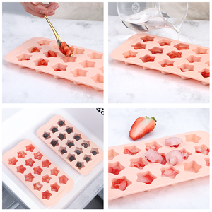 Molde para Hielo con 15 Cavidades en Forma de <span class=keywords><strong>Estrella</strong></span> Pequeña para Niños, para Helados de Frutas Congeladas - Product Image 4