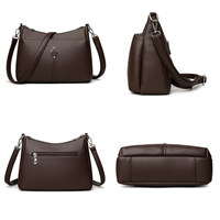 Sacs à main pour femmes de créateurs vintage, antivol, imperméables, en cuir PU, sac à bandoulière de luxe, sac bandoulière pour le travail, style décontracté