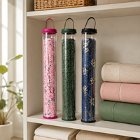 Sac de rangement en PVC transparent personnalisé pour Mahjong, étanche, anti-poussière, avec fermeture éclair et poignée, pour couverture de table de Mahjong