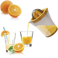 Presse à main créative en plastique, portable, de cuisine, à la main, en acrylique, pour fruits, orange, citron