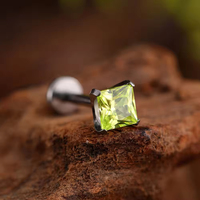 Piercing Hélix en Titane ASTM G23 Unisexe Tendance, Mini Marquise, pour Tragus, Cartilage d'Oreille, Labret, Lèvre, à Dos Plat, Anniversaire