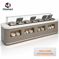 Armoire isotherme pour cantine de restaurant, conforme aux normes EURO, table de buffet, comptoir de buffet