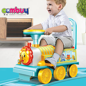 Train électrique pour enfants, chaise et lecteur de musique, musique, lumières, automobile avec piste - Product Image 2