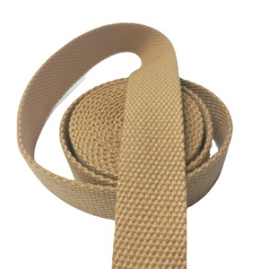 Zonesin 25mm de large Polyester coton perlé sangle coton armure toile bagages sac à main bandoulière crochet boucle bandes - Product Image 1