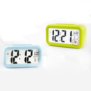 Large Lcd Display Low Sensor Technology Soft Night Light Watch Digital Alarm Clock - Product Image 2