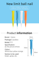 Logo personnalisé Nouveau design Step Golf Tee Porte-balle en caoutchouc plastique Accessoires de golf Tees de golf en plastique durables Sac avec logo personnalisé