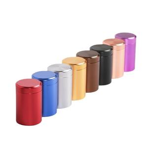 Высококачественная портативная канистра из алюминиевого сплава, небольшой металлический ящик для хранения для кухни, герметичный контейнер для травяных продуктов для чая, чая, настоев - Product Image 5