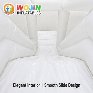 Château gonflable de luxe blanc pour mariage, structure de fête gonflable en PVC premium pour événements - Product Image 2
