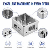 Boîtier électronique en aluminium CNC de précision sur mesure pour boîtier de commande de carte de circuit imprimé, équipement d'automatisation industrielle