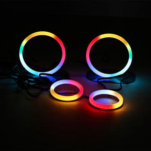 70mm 80mm 90mm difüzör RGB melek gözler APP kontrol RGB Halo UV ışınlarına ve sararmaya karşı korur - Product Image 5