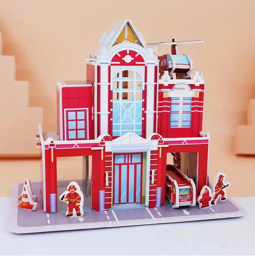 3D puzzle 3D Puzzle Wooden DIY Miniature House Book Nook Time Travel Assemble Toys Bookends Wooden house puzzle