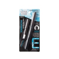 Pensil Alis 2 in 1 Tahan Air Double Head + Kuas Kosmetik Menow E411 OEM/ODM Private Label Pabrik Grosir