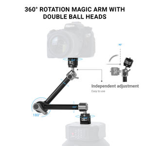 Brazo Mágico Profesional de 11 Pulgadas con Super Clamp, Soporte de Cámara Articulado de Alta Resistencia para Grabación en Vivo, Transmisión en Directo, Estudio, Plataforma DSLR - Product Image 2
